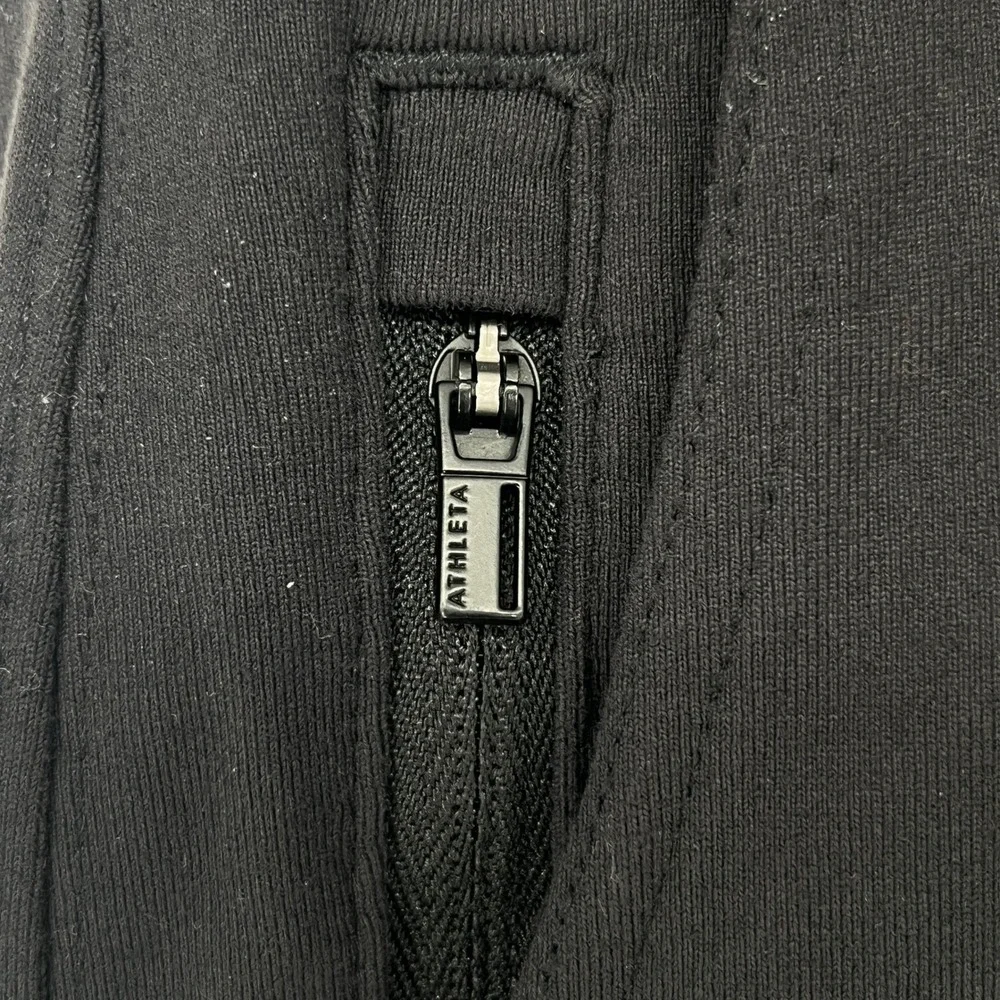 Athleta Venice Jogger Pants Black Zip Pocket Stretch Athletic Women M Medium - Picture 6 of 11
